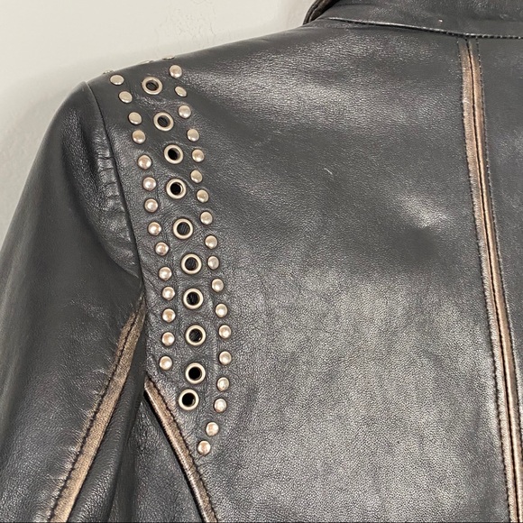 Bagatelle.NYC Genuine Aged leather Moto Jacket S - Picture 9 of 16